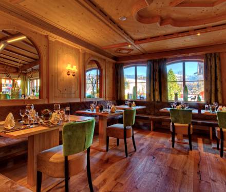 Innenansicht Restaurant im Hotel Königshof in Oberstaufen